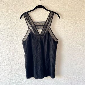 Black lace sleeveless Top